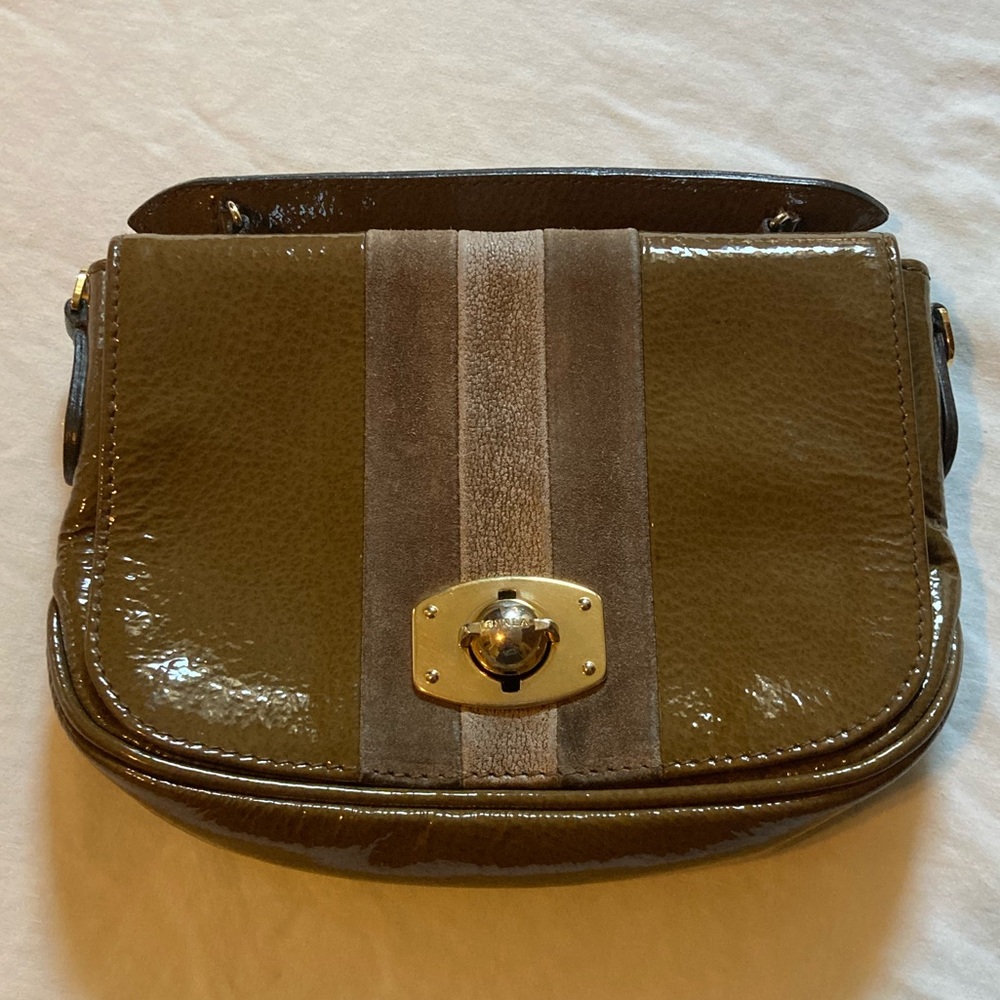 Furla Olive and Taupe Mini Bag